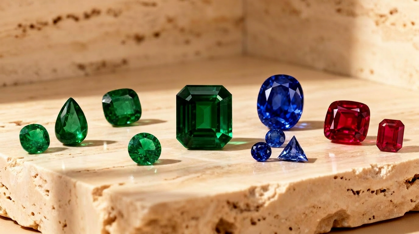 A jeweler's hands placing a brilliant-cut diamond onto a half-finished gold ring