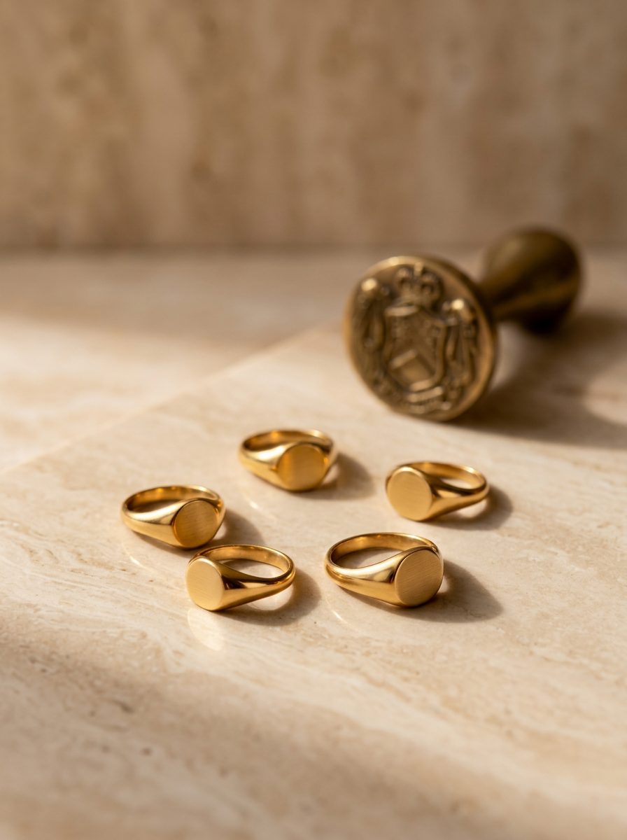Signet ring with crest