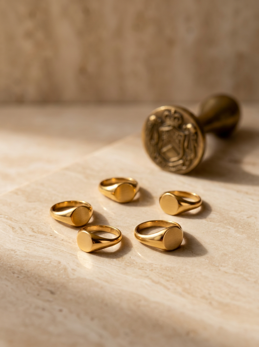 Signet ring with crest