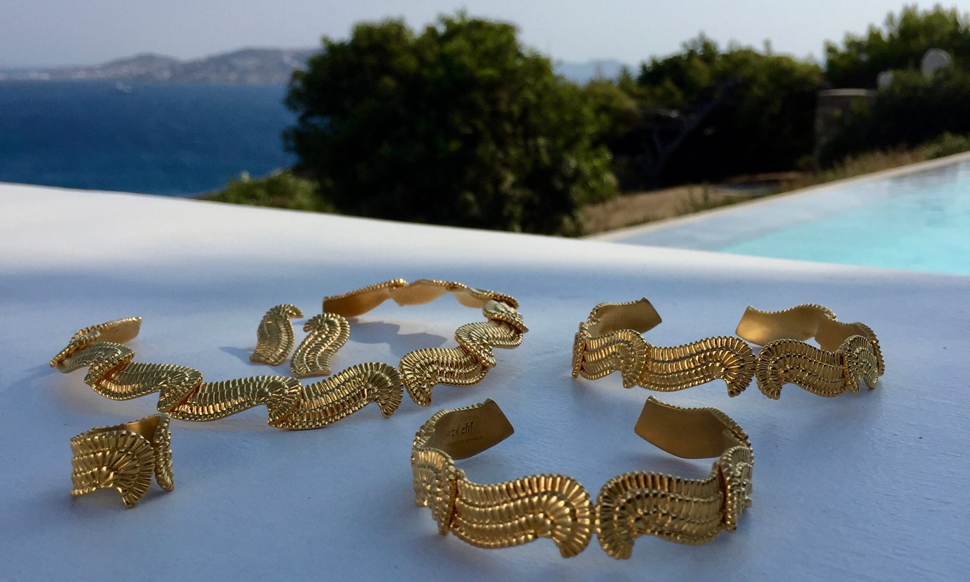 Gold cuff collection